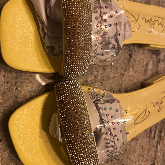 London Rag Old Flame Low Strack Heel Sandals - Picture 3 of 5